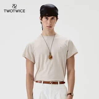 (พร้อมส่ง) Twotwice - REN TEE - เสื้อยืดทรง Oversized ดีเทลป้ายทอด้านหลัง