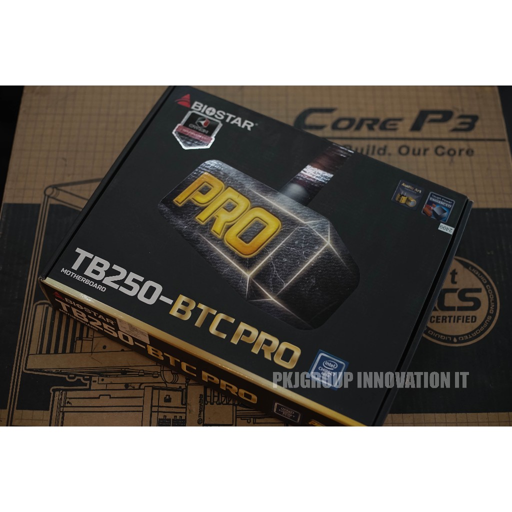 Mainboard เก่าเก็บ Biostar TB250-BTC PRO Mainboard สําหรับขุดเหมือง