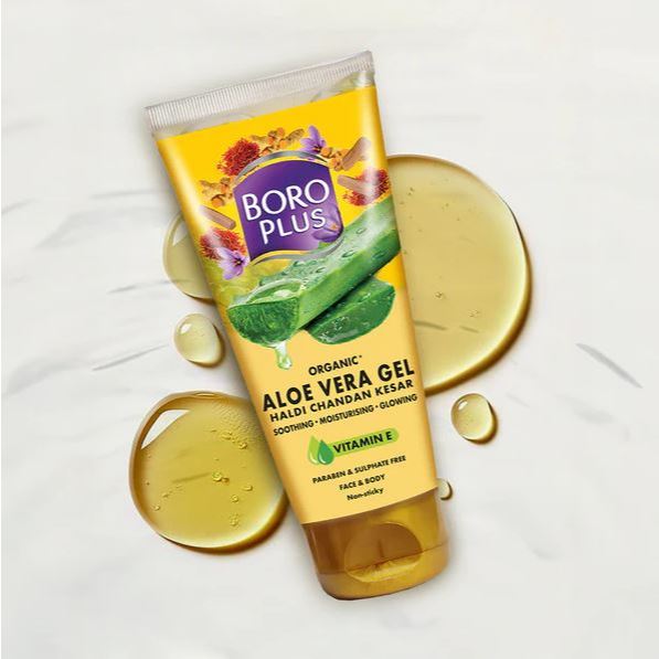 BoroPlus Aloe Gel Haldi Chandan Kesar, 60 ml