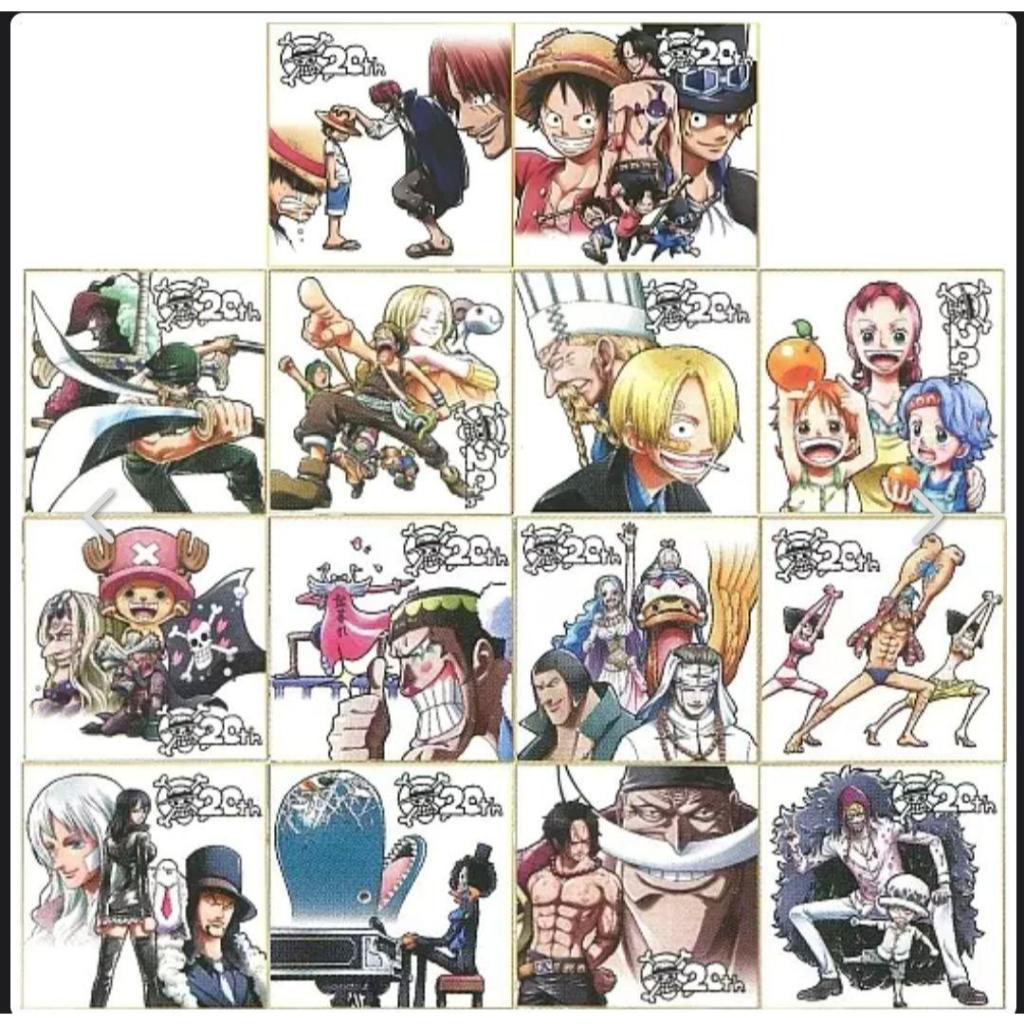 One Piece 20th Anniversary K Prize 20th Anniversary Shikishi[15030]งานแท้ ไม่มีตำหนิ พร้อมขาตั้งไม้