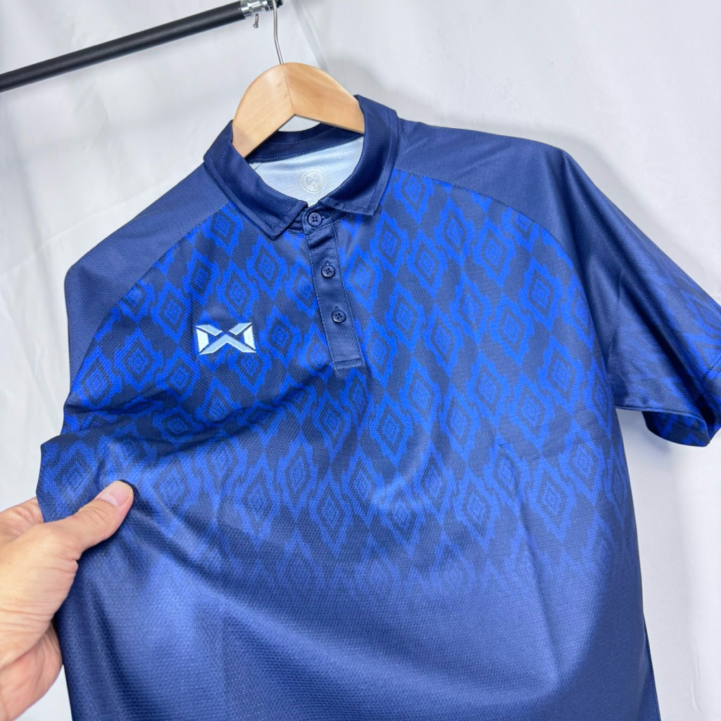 Warrix เสื้อโปโลแขนสั้นลายไทย รุ่น LAI THAI รหัสสินค้า WA-261PLACLO2