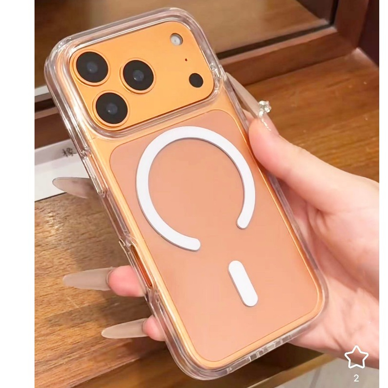 เคสแม่เหล็ก For iPhone 17 17Pro 17Air 17Promax ใสกันกระแทก สำหรับ IPHONE 17e 16 15 14 13 12 11 Pro max X Xr Xs Max 038