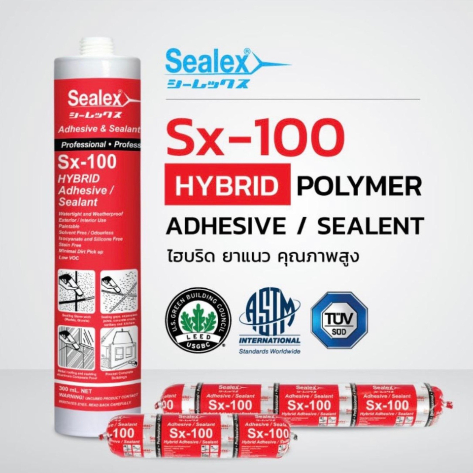 sx-100 HYBRIDE POLYMER ซิลิโคน ยาแนว อุดรั่ว