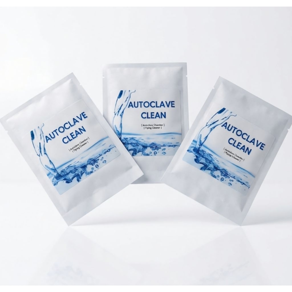 ผงล้าง AUTOCLAVE CLEAN EXP:15/02/2029  ผงล้างออโต้เครป ทำความสะอาดห้องนึ่ง คราบตะกรัน คราบสกปรก