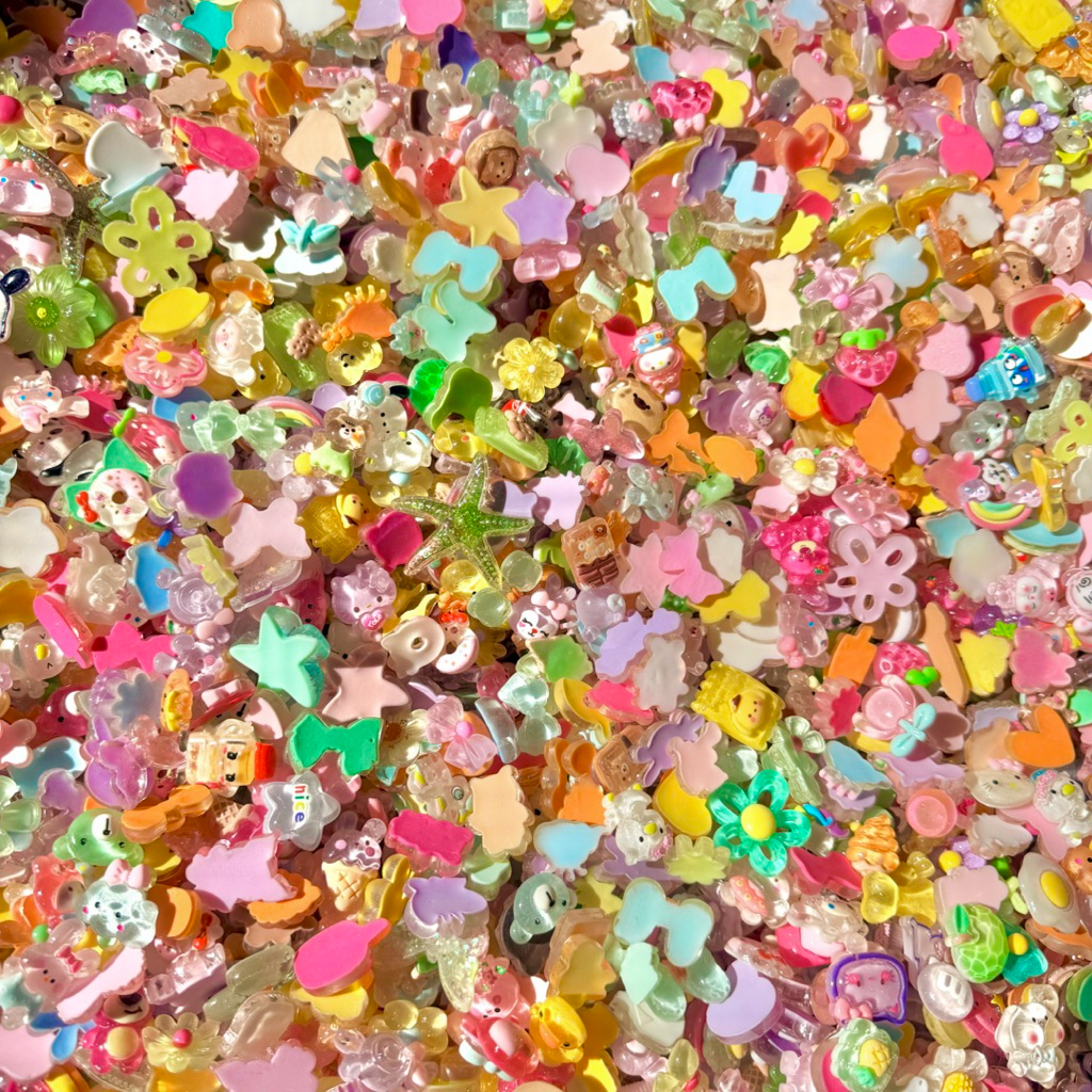 [50 ชิ้น] เรซิ่น (แบบใส) คละลาย อุปกรณ์เสริมตกแต่งเรซิ่น DIY พร้อมส่งในไทย