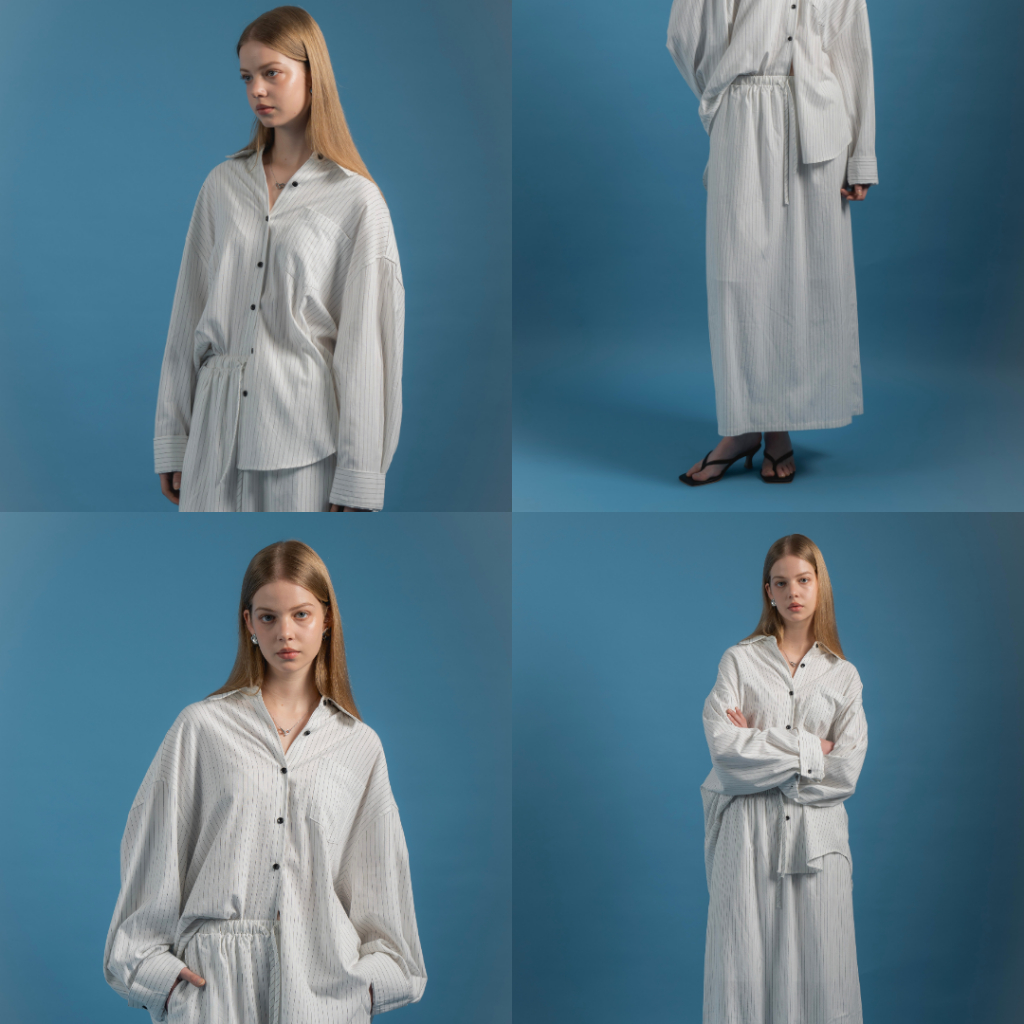 EVERYDAY – Amour Linen Set ชุดเซทผ้าลินินลายทาง – โปรปัง