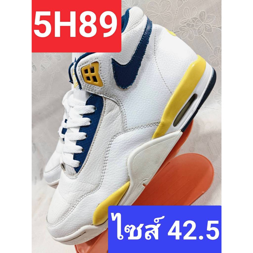 รองเท้ามือ2 แบรนด์แท้ ไซส์ 42.5 สีขาว ข้อสูง ใส่เที่ยว ซักสะอาดพร้อมใส่ พื้นเดิม พร้อมส่ง🚚5H89 #เจ้แ