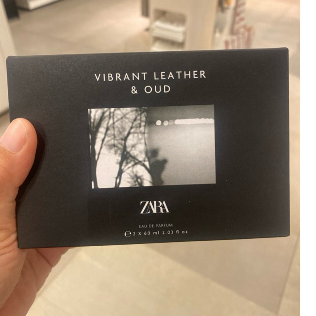 🧛‍♂️พร้อมส่ง น้ำหอมผู้ชาย zara vibrant leather & vibrant leather oud แพ็คคู่ 60 ml X 2