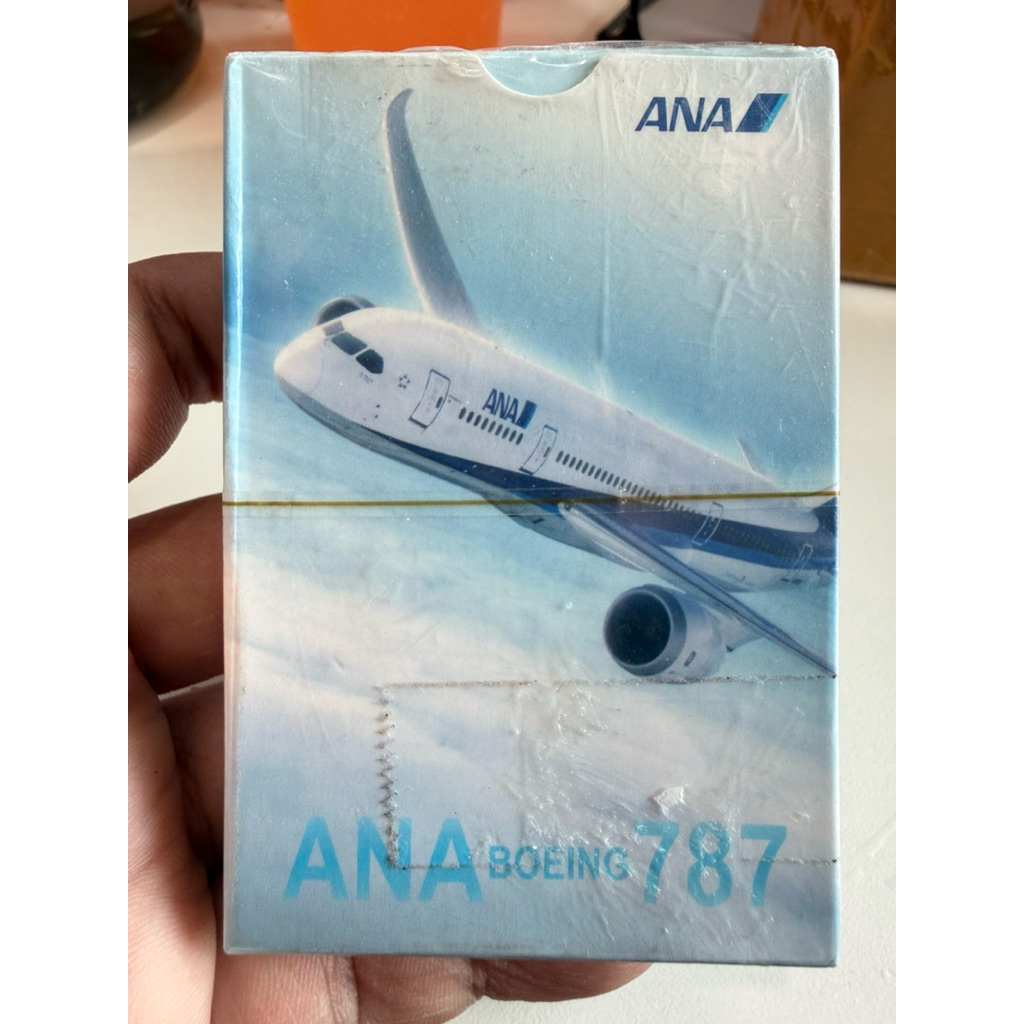 ไพ่ ANA Boeing 787 ของแท้จากญี่ปุ่น ของสะสมสายการบิน ไม่แกะซีน ซีนเดิม