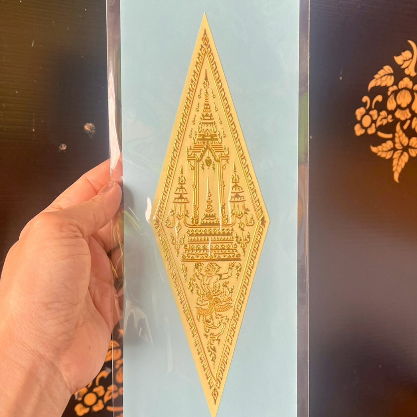 พร้อมส่ง สติกเกอร์ ยันต์อกเลา แบบนูน ของแท้จากวัดใหญ่ พระพุทธชินราช จังหวัดพิษณุโลก