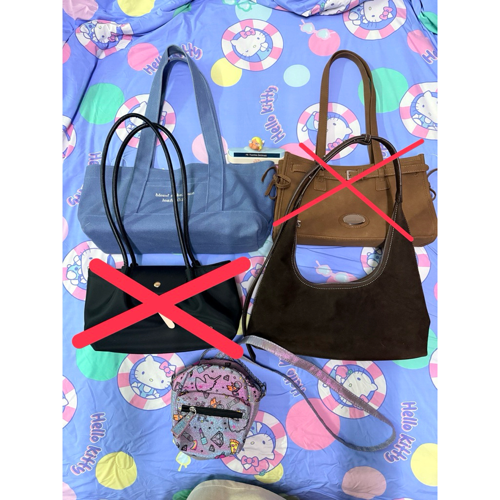 กระเป๋าขายเหมา 2ใบ ของLeafenlifestore+Knackbag แถม1ใบใบเล็ก