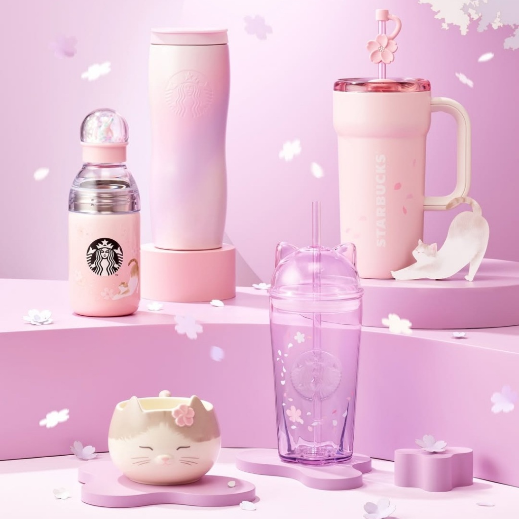 ( พร้อมส่ง ) Starbucks Korea Bloom into Spring Vibes Collection 2026 แก้วคอลซากุระ เกาหลี 2026 มี 18 แบบ