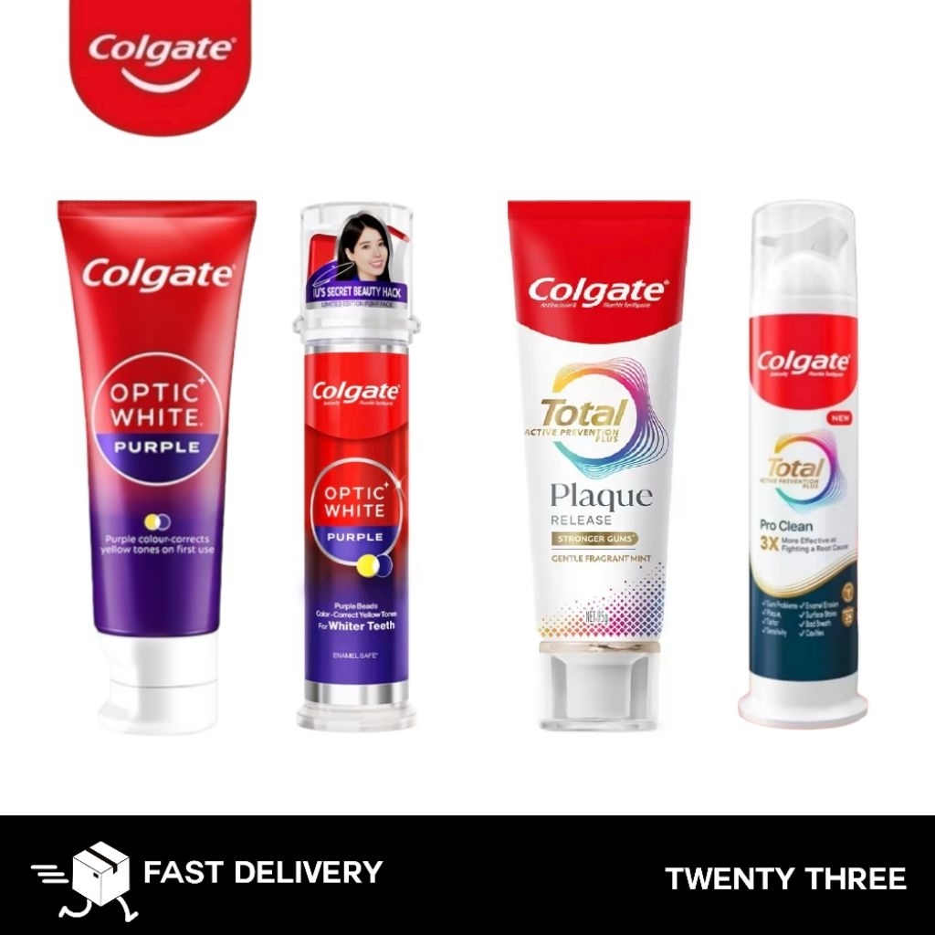 Colgate Total Plaque Release Toothpaste Purple . คอลเกต ยาสีฟันม่วง คอลเกต โททอล พลัด รีลีส คอลเกตม่วง