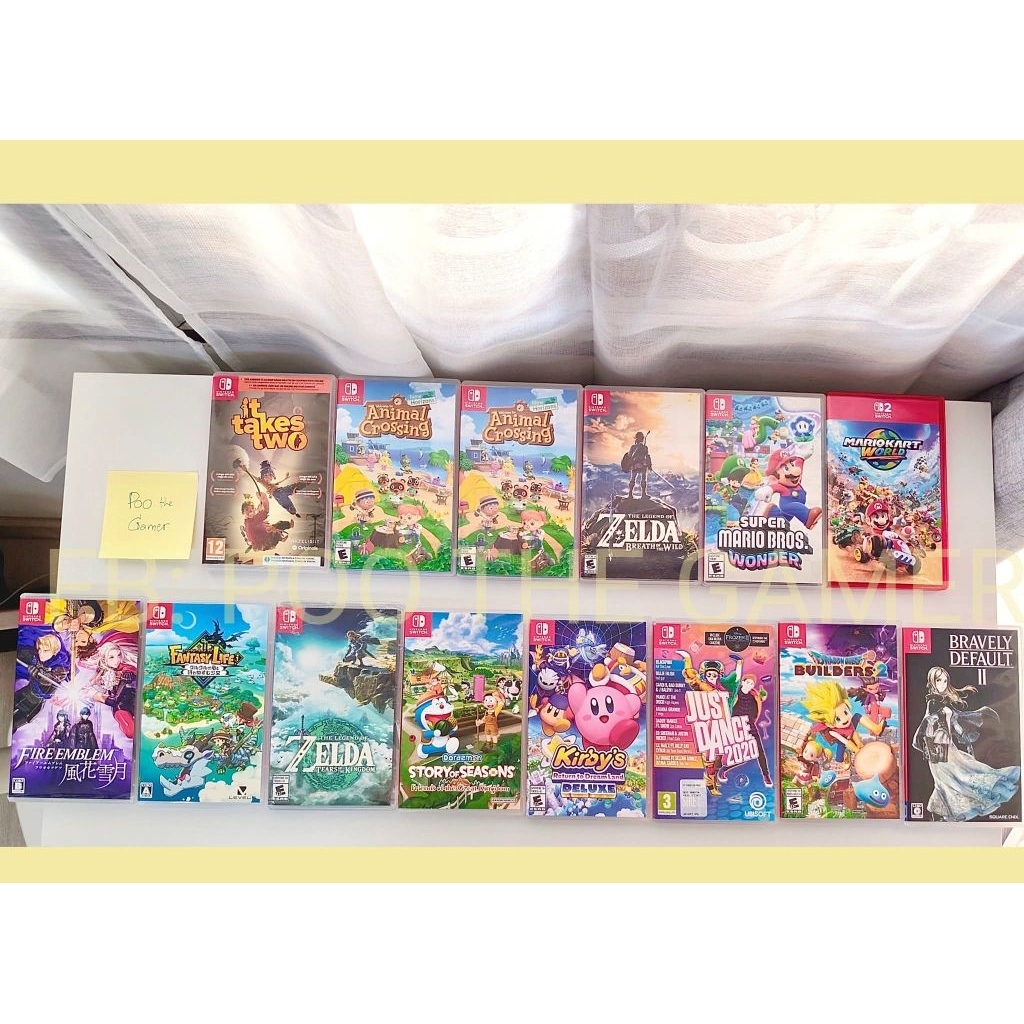 แผ่นเกมนินเทนโด้ มือ 2 สภาพดี ใหม่ เกม Nintendo Switch 2 Zelda totk Kirby dreamland deluxe pokemon Z
