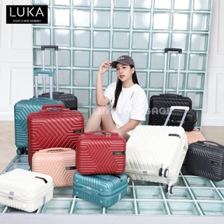 [1 แถม 1]LUKA กระเป๋าเดินทา ระเป๋าเดินทาง ล้อหมุนได้ 360 องศาอย่างมีสไตล์ น้ำหนัก เบา ประกัน5ปี