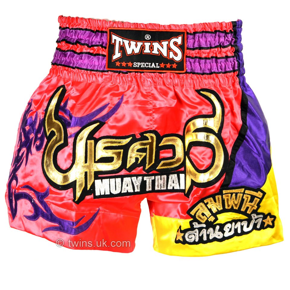 🇹🇭 Twins Muay Thai Shorts Pink กางเกงมวยไทย