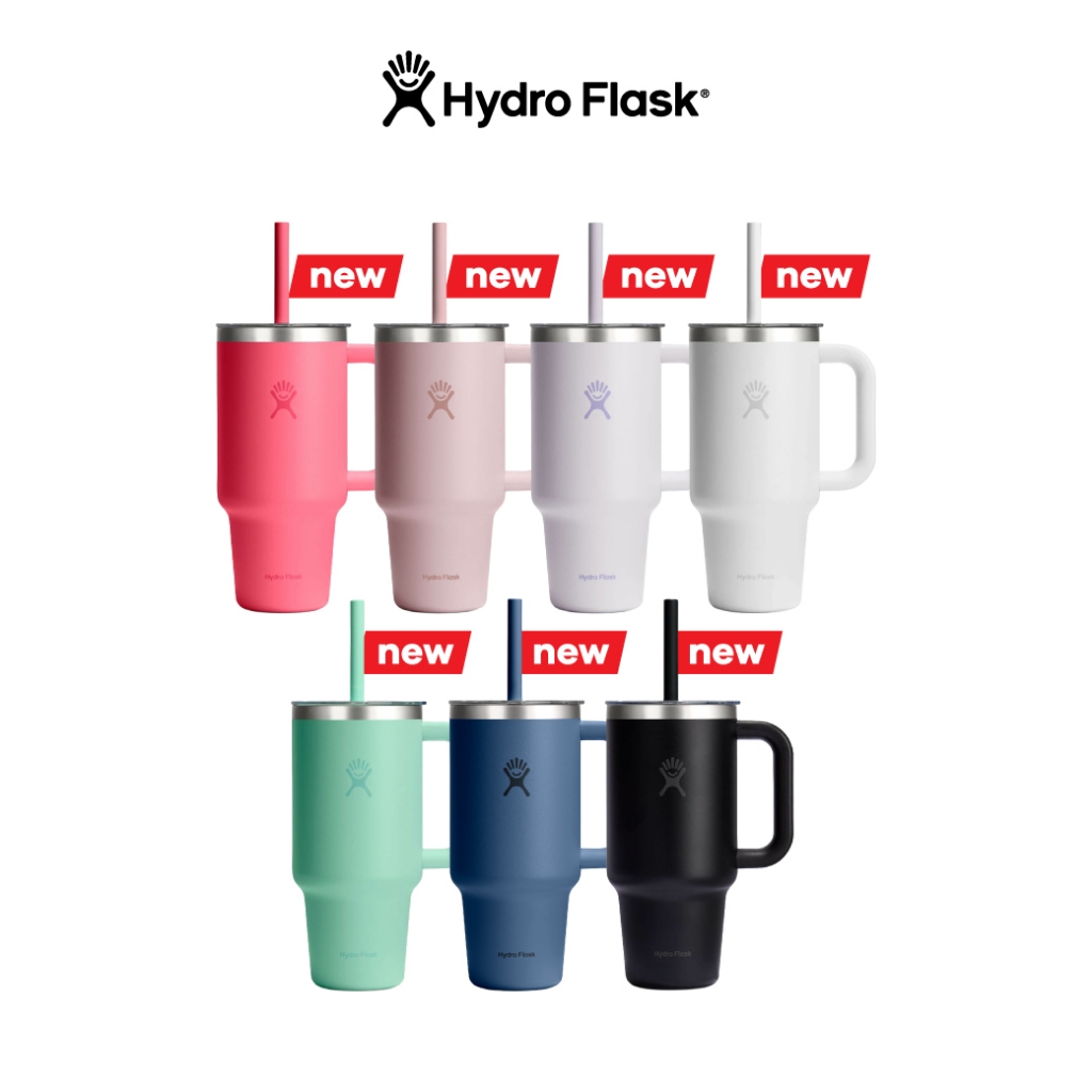 HYDRO FLASK รุ่น ALL AROUND TRAVEL TUMBLER WITH CLEAR LID 32 OZ แก้วน้ำ สูญญากาศ เก็บความเย็น เก็บอุณหภูมิ ฝาใส