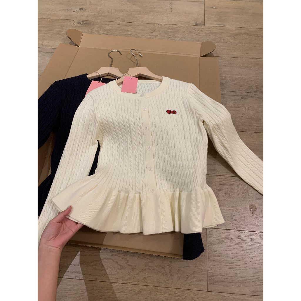 HOT พร้อมส่ง เสื้อไหมพรมแขนยาว คอกลม ผ้านุ่มนิ่ม สีพื้นสไตล์เกาหลี M106 ราคา ถูกที่สุด ดีลบีเคเค แกลเลอรีภาพที่ 4