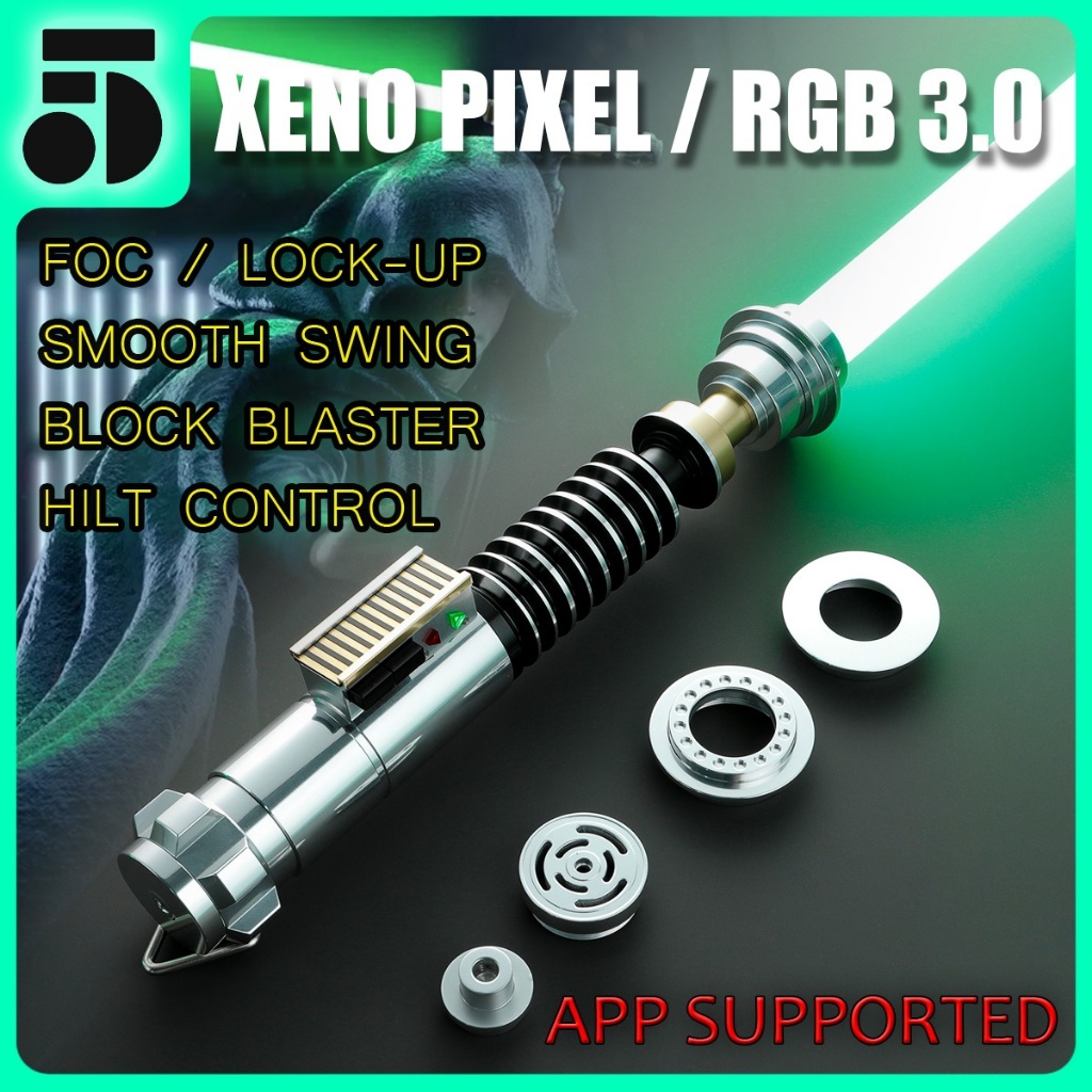 D5 | Lightsaber | Star Wars Props | RGB 3.0 / XENO PIXEL | APP Support | FOC Block-FX Smooth Swing-F