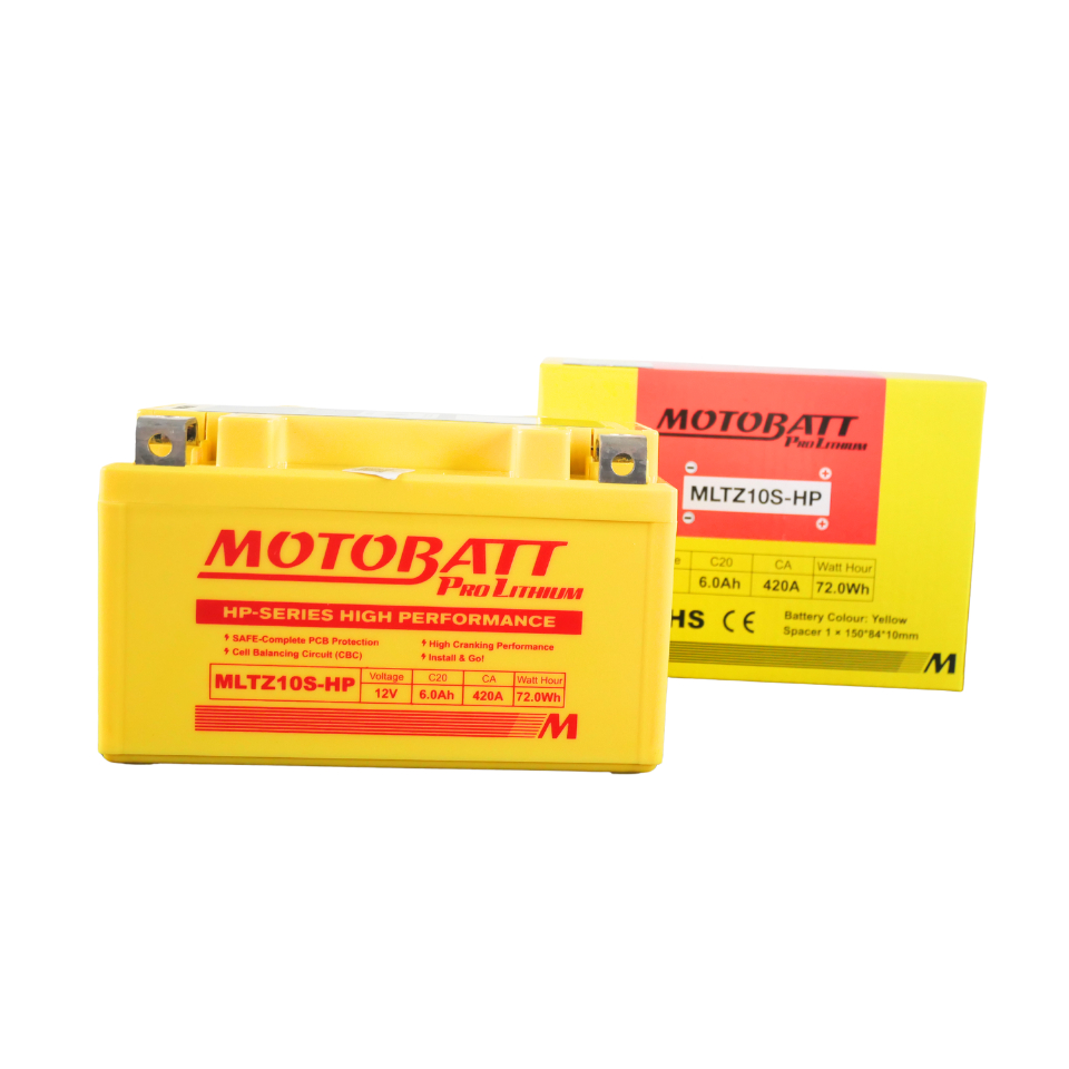 MOTOBATT แบตเตอรี่ PRO LITHIUM - MLTZ10S-HP สำหรับรถ Ninja 650,Z650,CB500,CB650,MT-07, MT-09, YZF-R1