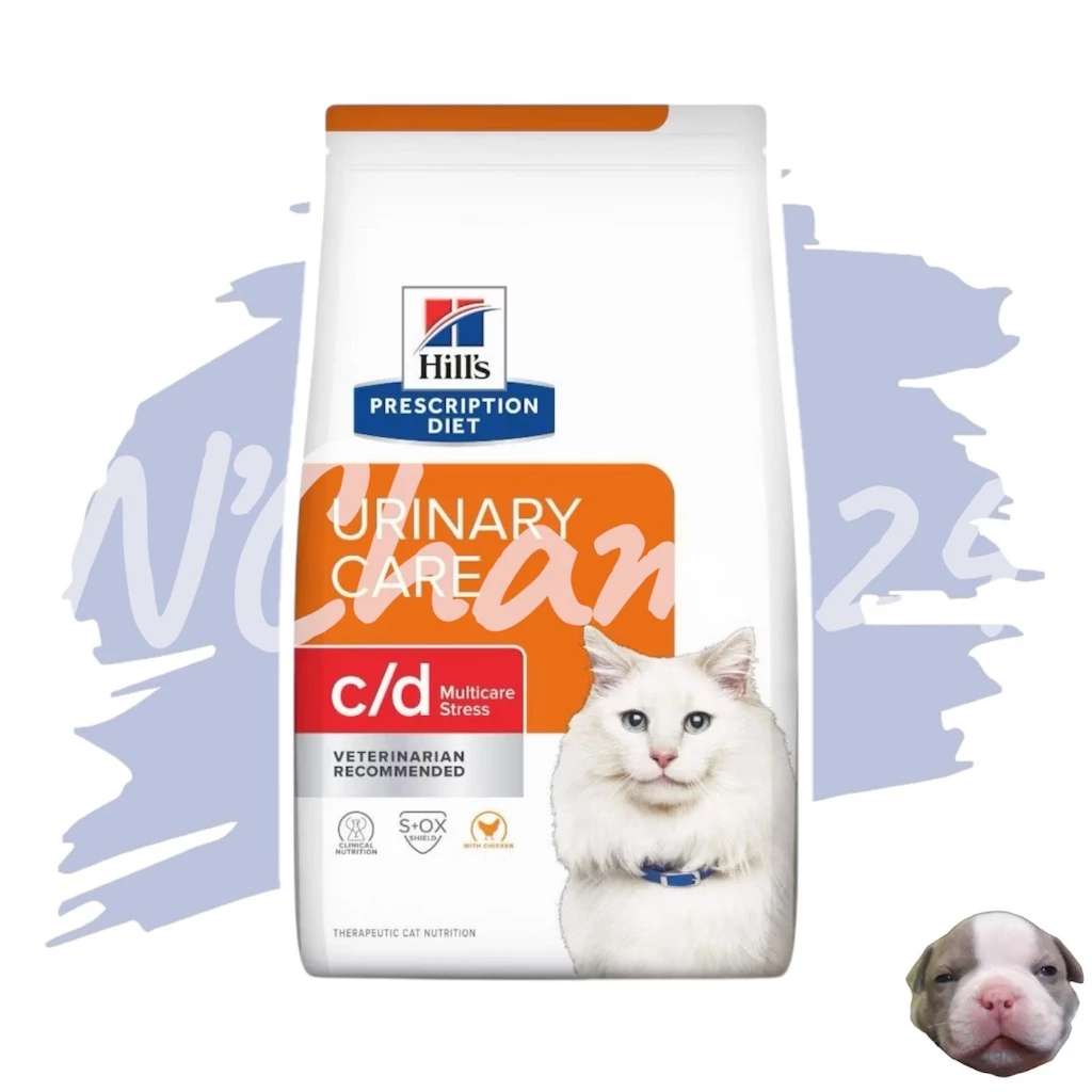 Hill's C/D Multi Care Stress ขนาด1.5kg และ 3.85kg อาหารแมวสำหรับภาวะกระเพาะปัสสาวะอักเสบลดความเครียด