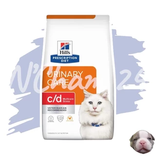 Hill's C/D Multi Care Stress ขนาด1.5kg และ 3.85kg อาหารแมวสำหรับภาวะกระเพาะปัสสาวะอักเสบลดความเครียด