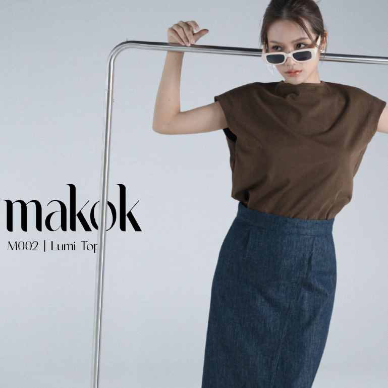M002 Lumi Top เสื้อผ้าคอตตอนทรงหลวม