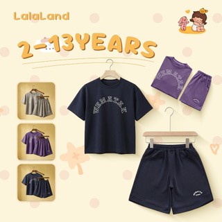 2-14 ปี ชุดสองชิ้น ชุดเซ็ทเด็กชายแฟชั่น เสื้อคอกลมเด็กเเขนสั้น+กางเกงขาสั้น สไตล์เกาหลี านุ่มใสสบายฯ