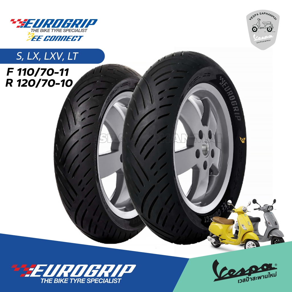 ยาง Eurogrip Beeconnect สำหรับ Vespa S , LX , LT , LXV 125/150