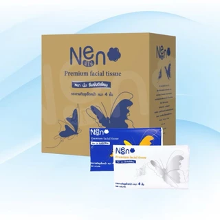 [ยกลัง] NENO กระดาษทิชชู่เช็ดหน้านีโน่ ลัง20ห่อ ห่อละ360แผ่น หนา4ชั้น มี2สีในลัง เนื้อเนียนไม่บาดผิว
