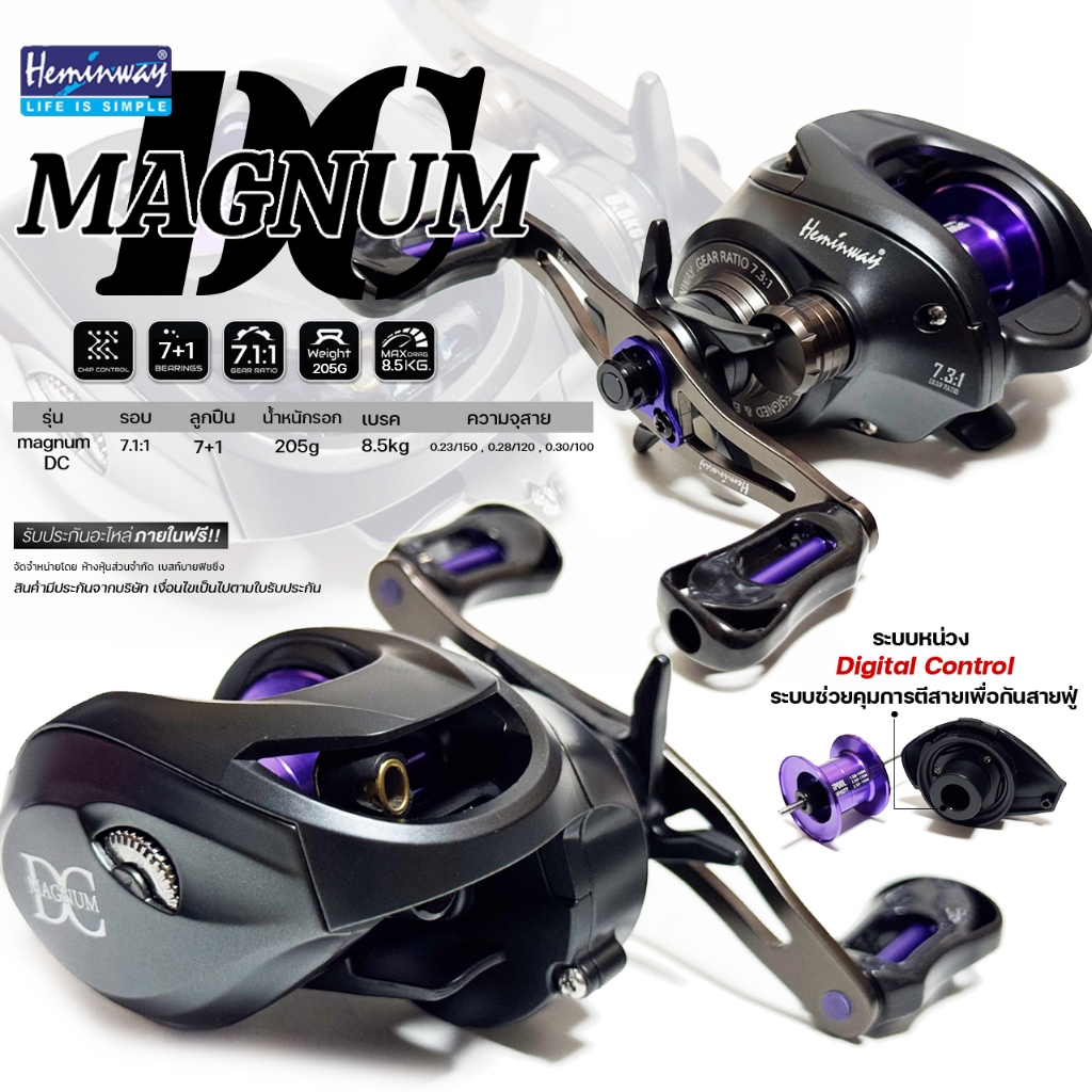 รอกหยดน้ำ Heminway MAAXNUM DC ระบบหน่วงดิจิทัล ระบบช่วยคุมการตีสายเพื่อกันสายฟู่