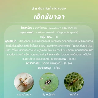 เอ็กซ์มาลา (มาลาไทออน 83% W/V EC) 1 ลิตร