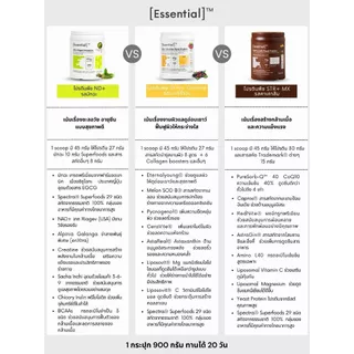 Essential ND+ Matcha Plant Protein โปรตีนพืช รสมัทฉะ 1 กระปุก 900 กรัม