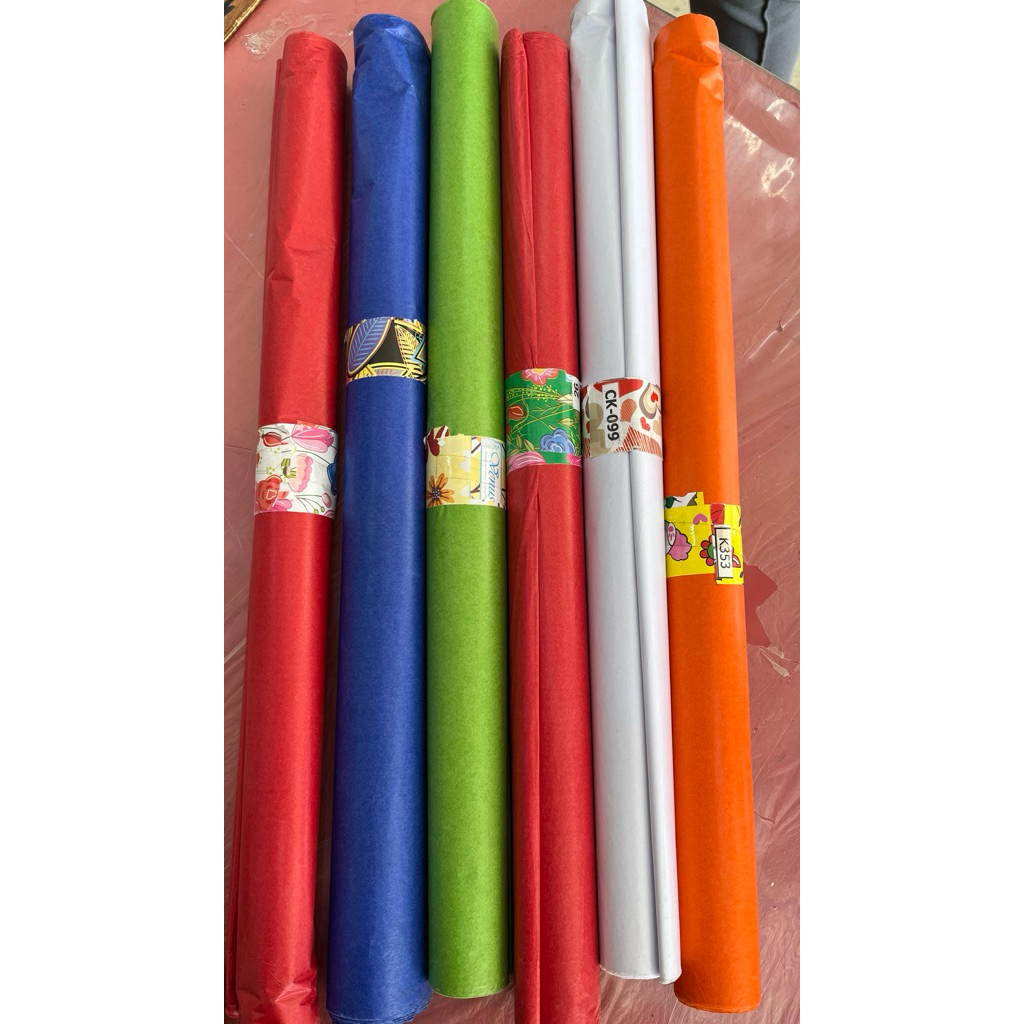 ✅ พร้อมส่ง💥 กระดาษแก้วขุ่น(ว่าว) 1 ม้วน 50 แผ่น ขนาด 51 x 76.5 cm.