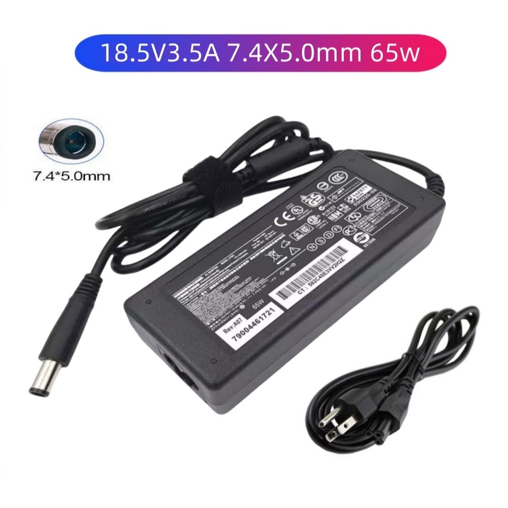 OEM อะแดปเตอร์ HP Compaq 18.5V3.5A (7.4x5.0mm) หัวเข็ม (Black)