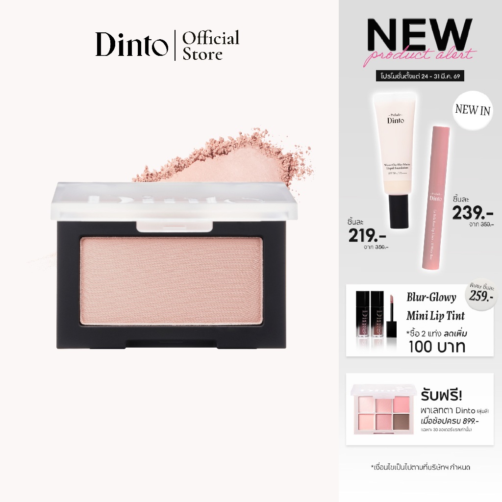 Dinto : Blur-Finish All That Moment Blusher บลัชเบลอผิว [Official Store]