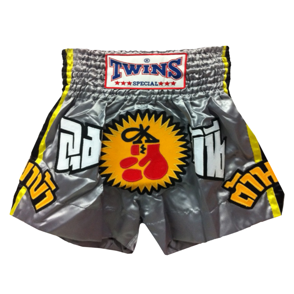 Twins Muay Thai Shorts Grey กางเกงมวยไทย