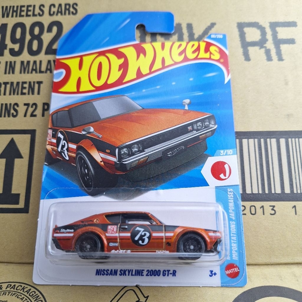 รถเหล็ก Hotwheels NISSAN SKYLINE 2000 GT-R 88/250 (kg30)