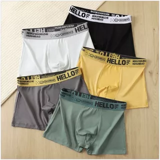 💥TOPLIST💥 (N825) Boxerชายแต่งขอบ HELLO ยืดเยอะผ้านุ่มมาก การันตีใส่สบายไม่อึดอัด