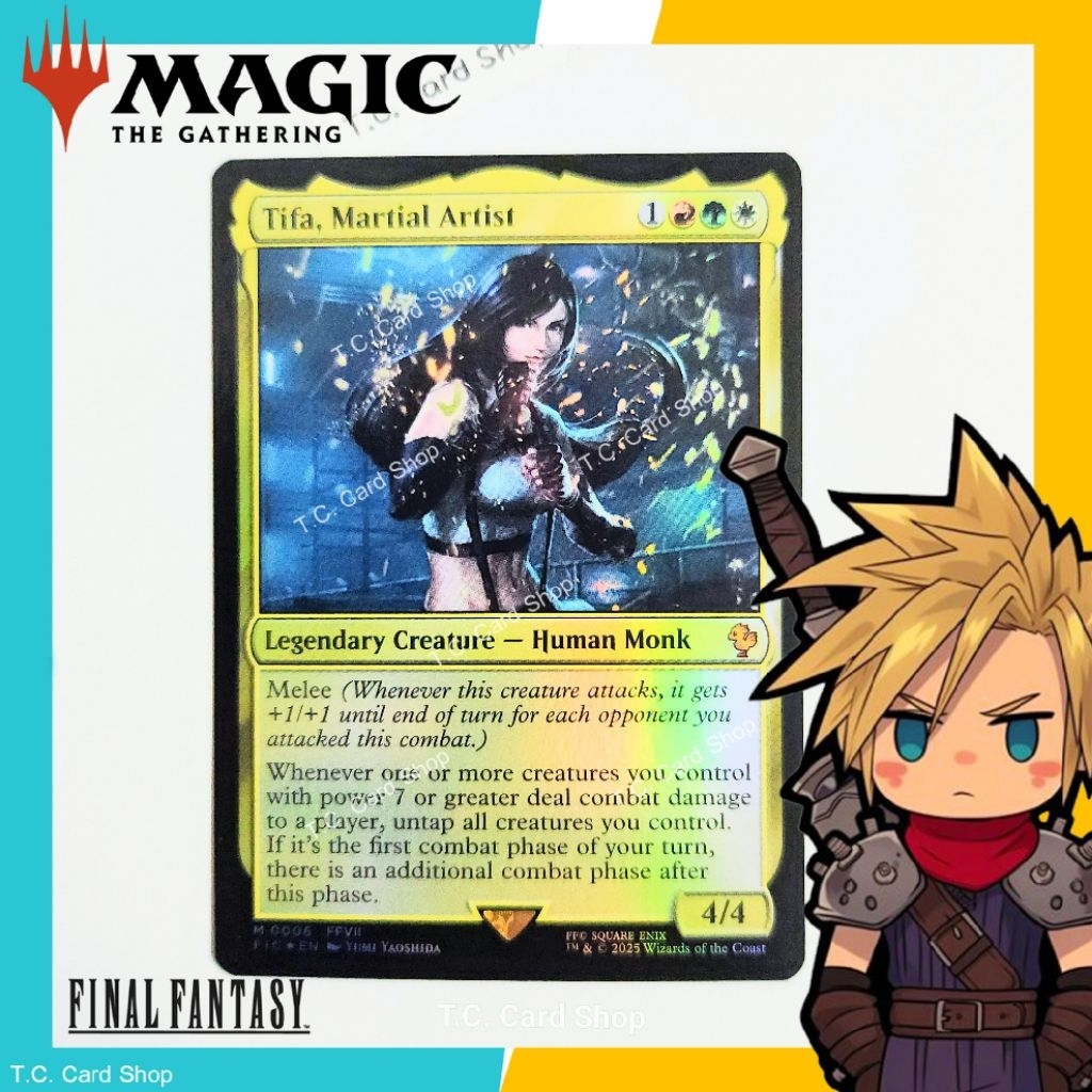 Tifa, Martial Artist (Foil) - M0006 - FFVII - Final Fantasy - Magic the Gathering (MTG) (FIC)