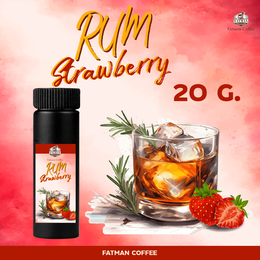 ขนาดพิเศษ เมล็ดกาแฟ Strawberry Rum Blend 🍓🍓 (Exotic coffee)