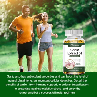 8.8 โปรเด็ด Garlic Extract Oil 5000mg – 120 แคปซูล | กระเทียมสกัดเข้มข้น สูตร Super Oil | บำรุงหัวใจ ลดคอเลสเตอรอล