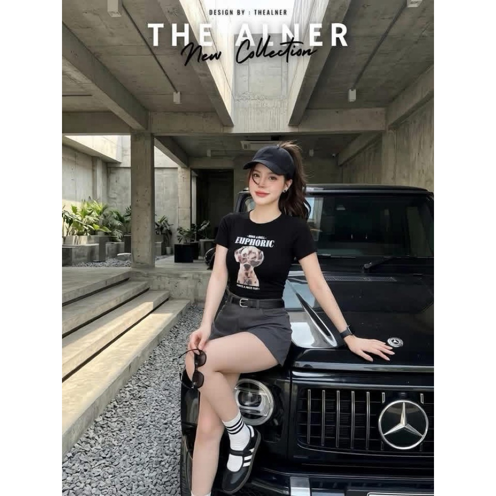 Twinshop เซ็ตเสือดำแขนสันลายหมา กก.ขาสันผ้าลูกฟูกเทา L