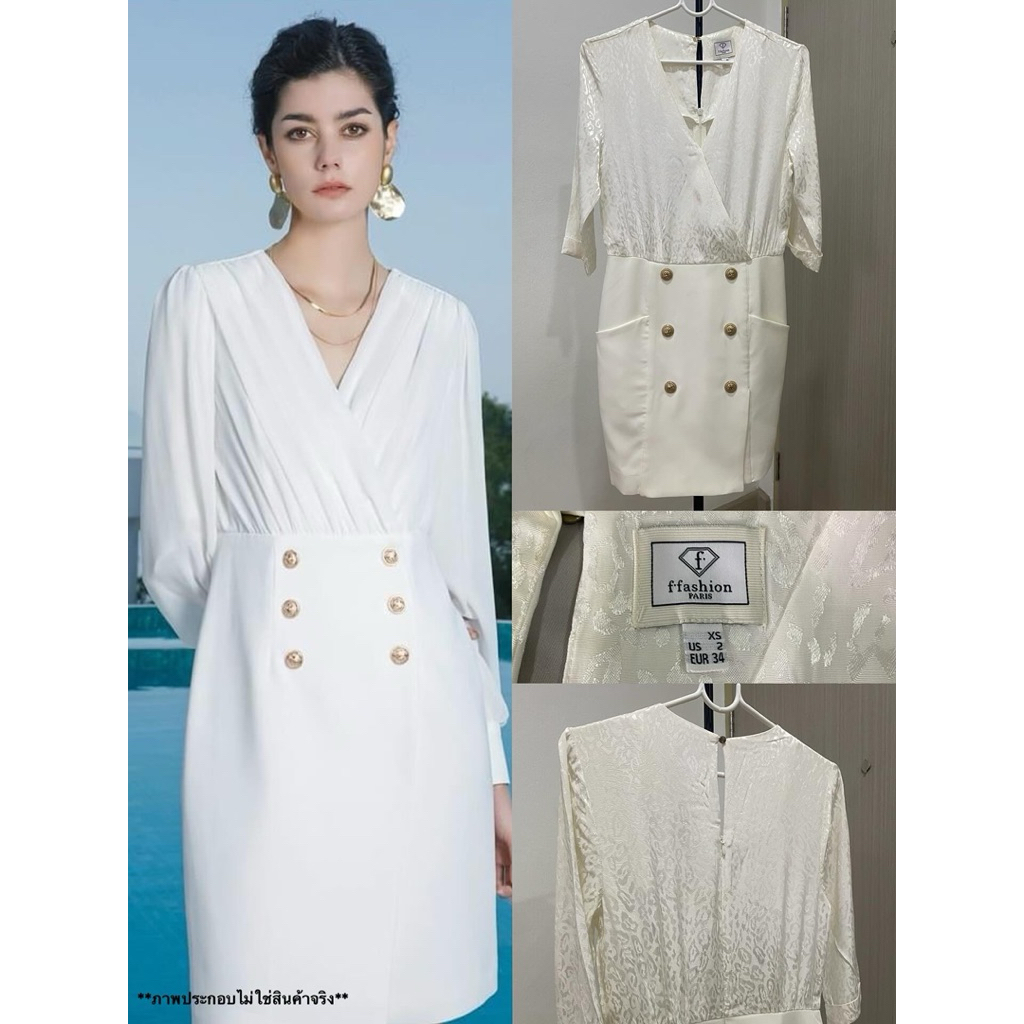 ส่งต่อเดรสทำงาน แบรนด์ ffashion Size XS