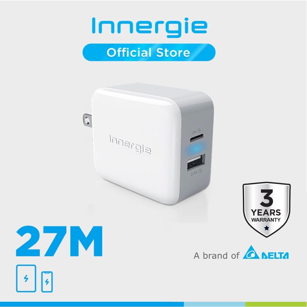 Innergie 27M - หัวชาร์จ USB-C+A 27 วัตต์