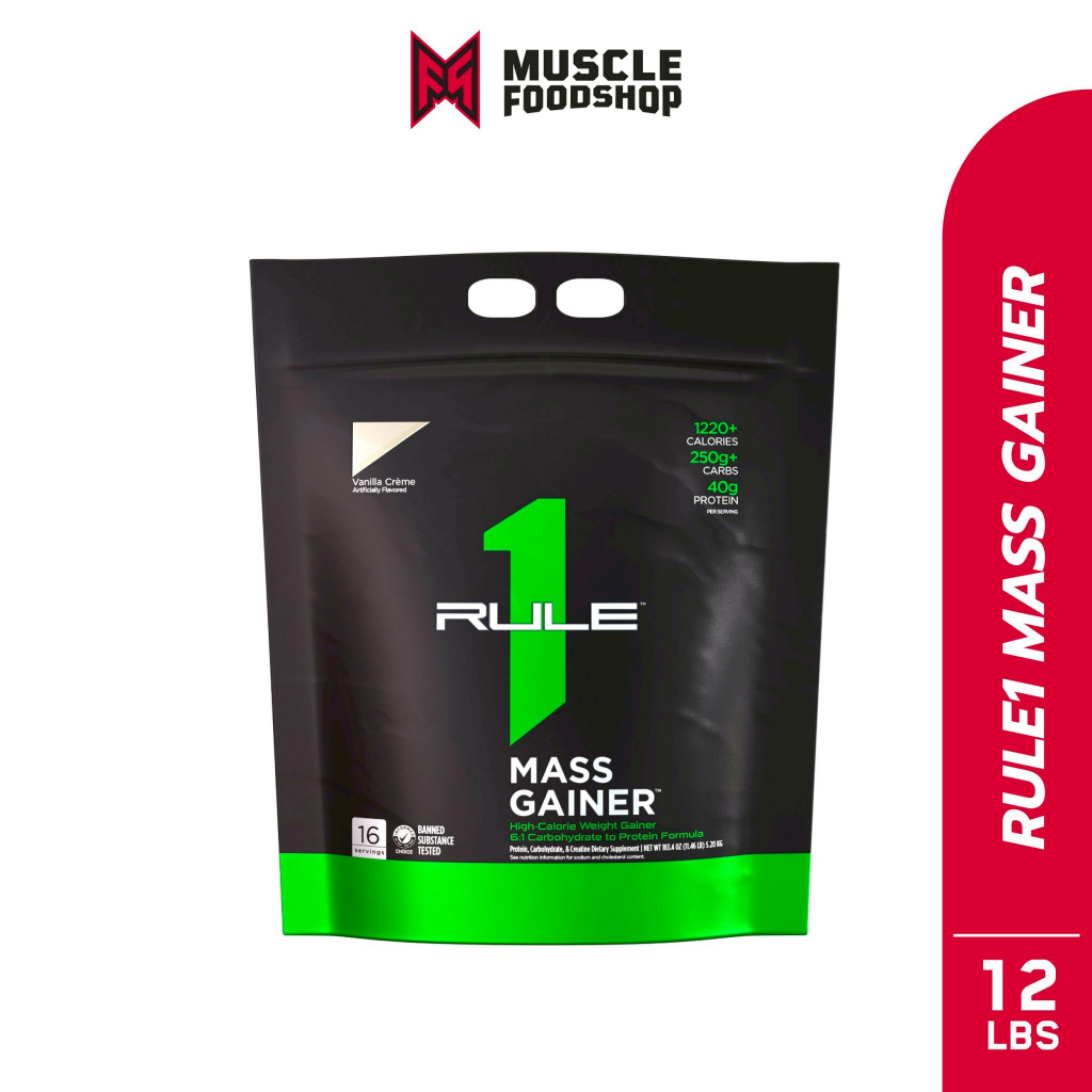 Rule1 Mass Gainer Protein Weight Gainer 11.5 Lbs. ( 16 serving )