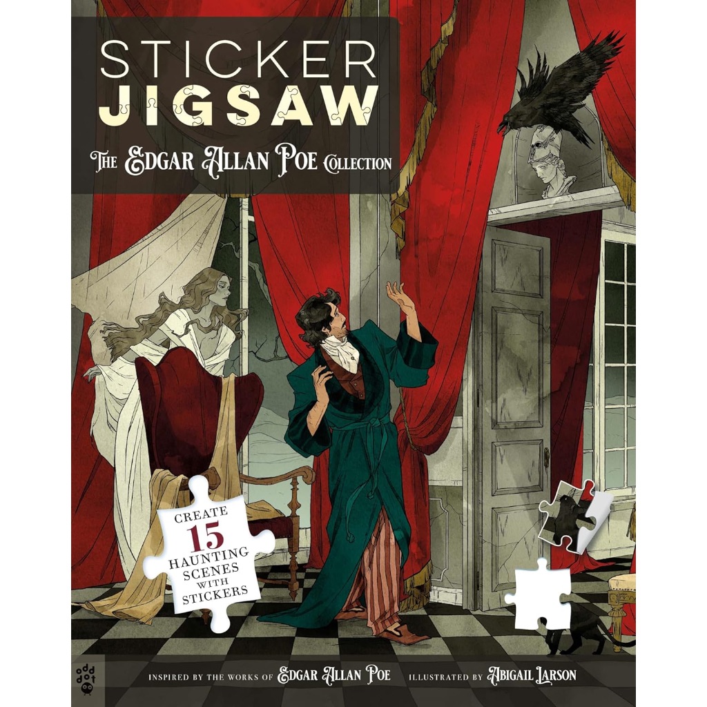 (พร้อมส่ง🇹🇭) หนังสือจิ๊กซอว์สติกเกอร์ The Edgar Allan Poe Collection : Sticker Jigsaw Book 15 ภาพ สม