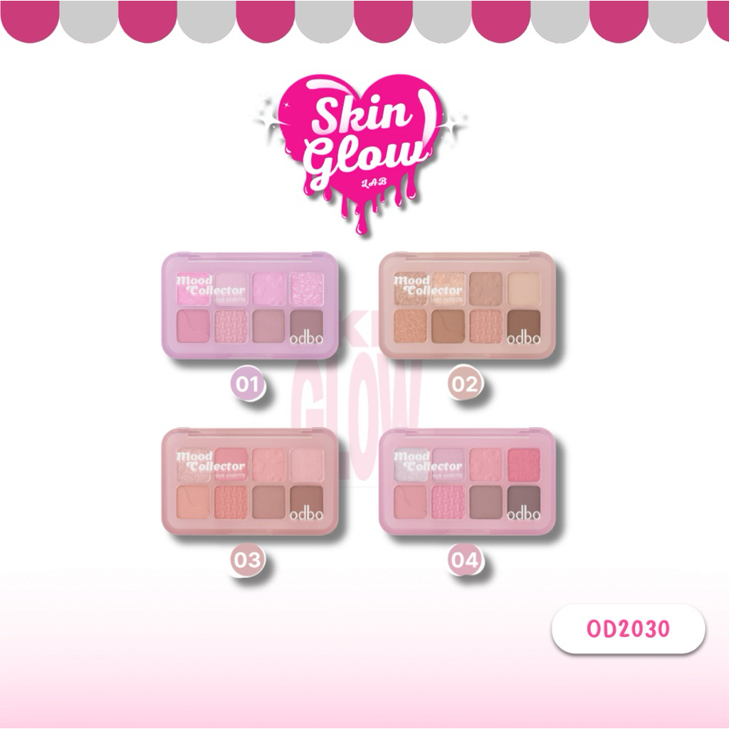 OD2030 ODBO Mood Collector Eye Palette อายแชโดว์พาเลท 8 เฉดสี