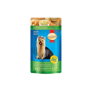 SmartHeart สมาร์ทฮาร์ท อาหารเปียกสุนัข แบบซอง 120g (1โหล 12 ซอง)