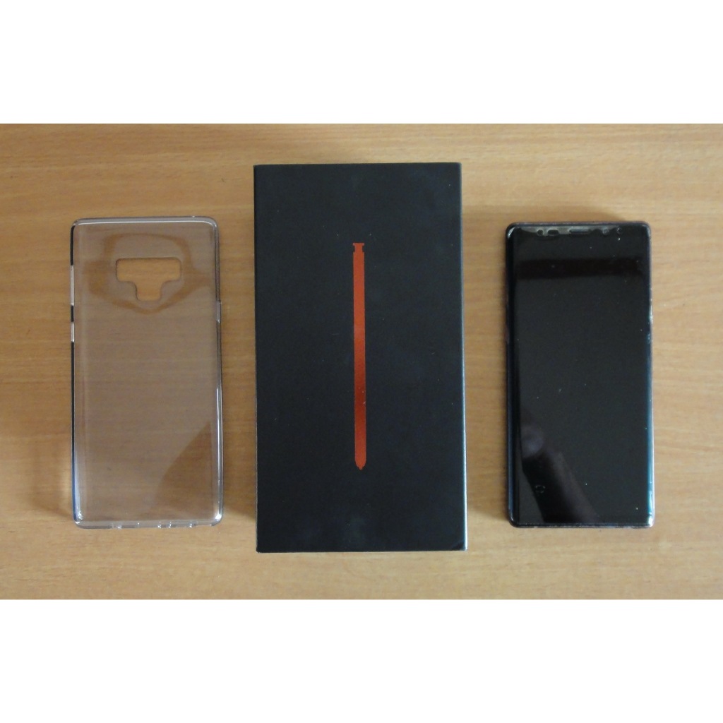 Samsung Galaxy Note 9 LTE 4G ใส่ซิมได้ 128GB [มีกล่อง + หัวแปลง + เคสใส] มีตําหนิหลายจุด (มือสอง) [ส
